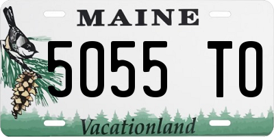 ME license plate 5055TO