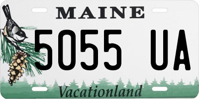 ME license plate 5055UA