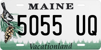 ME license plate 5055UQ