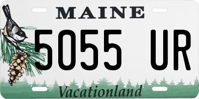 ME license plate 5055UR