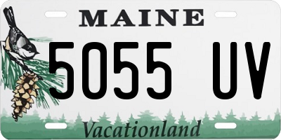 ME license plate 5055UV