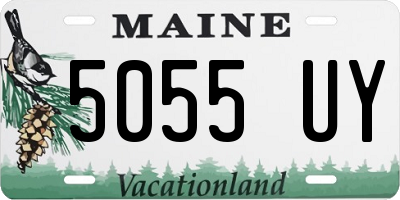 ME license plate 5055UY