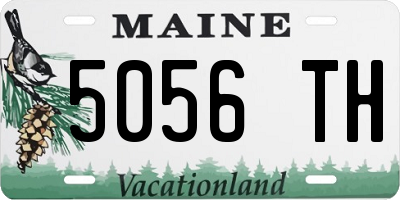 ME license plate 5056TH