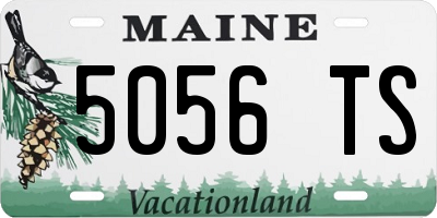 ME license plate 5056TS