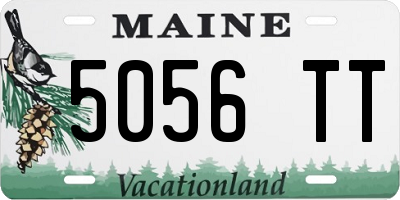 ME license plate 5056TT