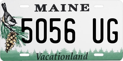 ME license plate 5056UG