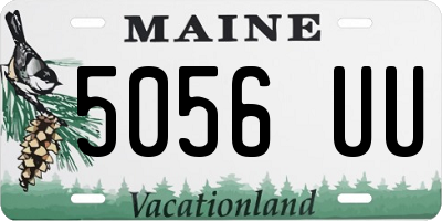 ME license plate 5056UU