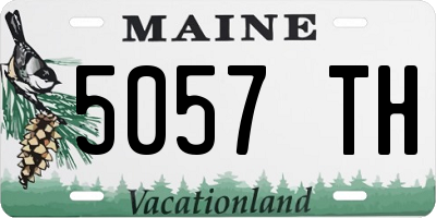 ME license plate 5057TH