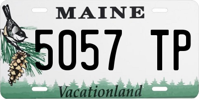 ME license plate 5057TP