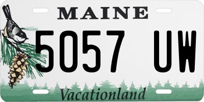 ME license plate 5057UW