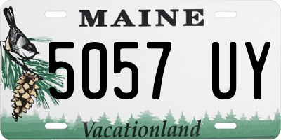 ME license plate 5057UY