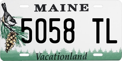 ME license plate 5058TL