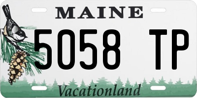 ME license plate 5058TP