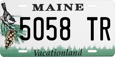 ME license plate 5058TR