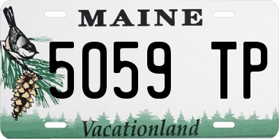 ME license plate 5059TP