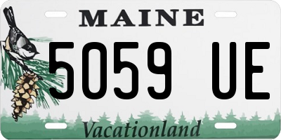 ME license plate 5059UE