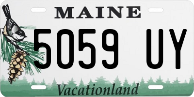 ME license plate 5059UY