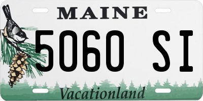 ME license plate 5060SI