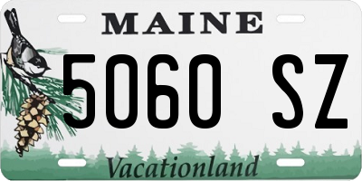 ME license plate 5060SZ