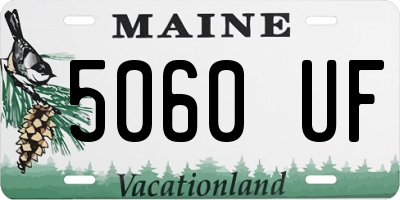 ME license plate 5060UF