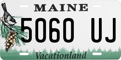 ME license plate 5060UJ