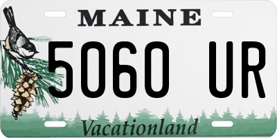 ME license plate 5060UR