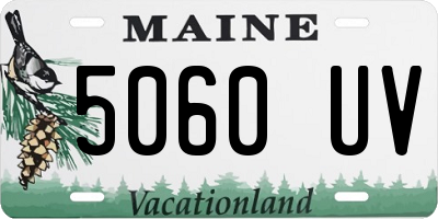 ME license plate 5060UV