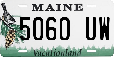 ME license plate 5060UW