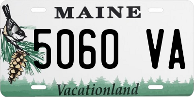 ME license plate 5060VA