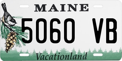 ME license plate 5060VB