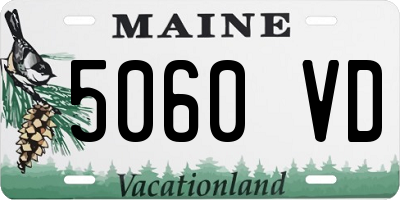 ME license plate 5060VD