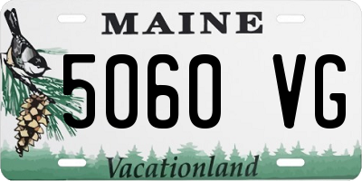 ME license plate 5060VG