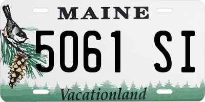 ME license plate 5061SI