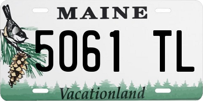 ME license plate 5061TL