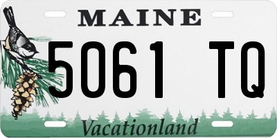 ME license plate 5061TQ