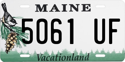 ME license plate 5061UF