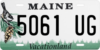 ME license plate 5061UG