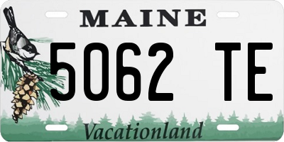 ME license plate 5062TE