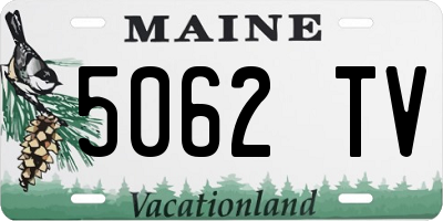 ME license plate 5062TV