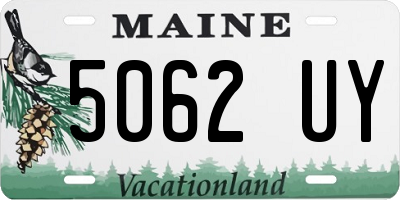 ME license plate 5062UY