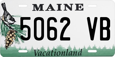 ME license plate 5062VB