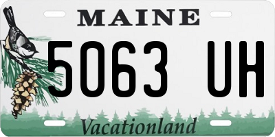 ME license plate 5063UH