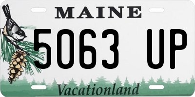 ME license plate 5063UP