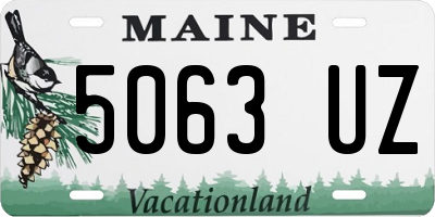 ME license plate 5063UZ