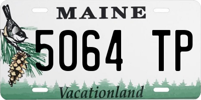 ME license plate 5064TP