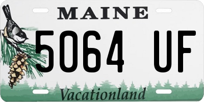 ME license plate 5064UF