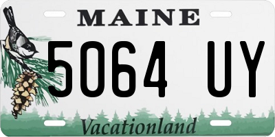 ME license plate 5064UY