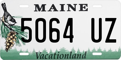 ME license plate 5064UZ