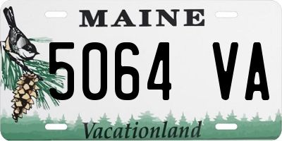 ME license plate 5064VA