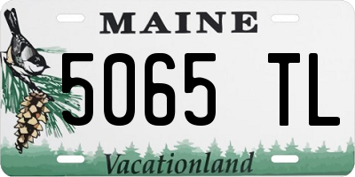 ME license plate 5065TL